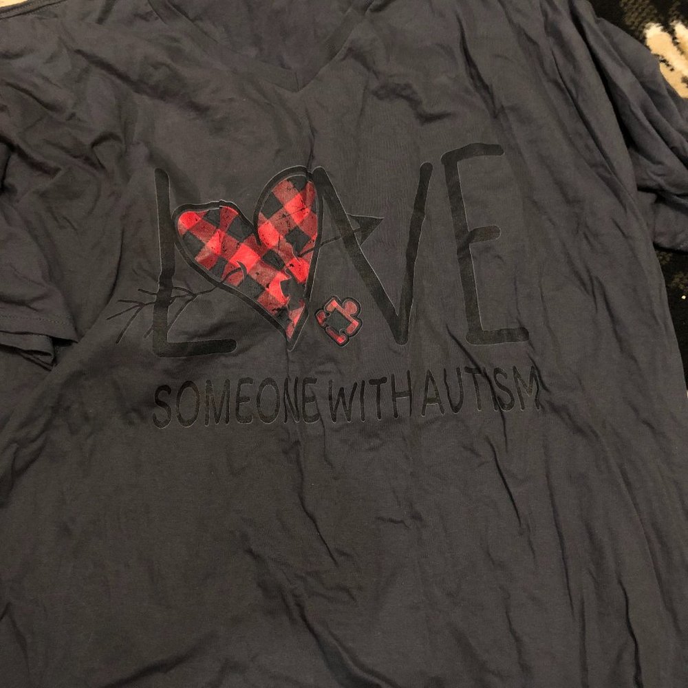 Women's Plus size Autism t shirt 2XL